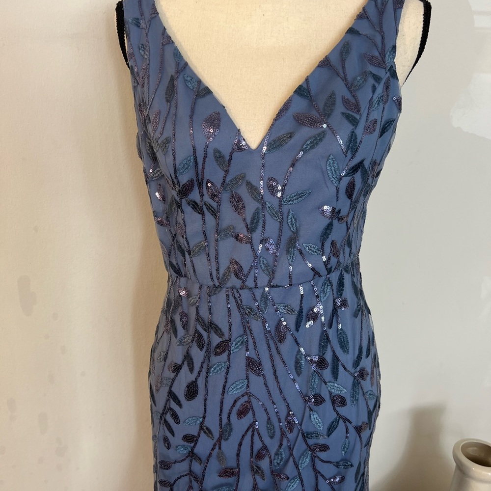 Ever Pretty Slate Blue Embellished Maxi Dress - Picture 11 of 15